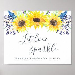 Flowerfields Wedding Sparkler Sendoff Sign