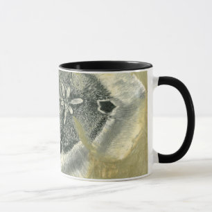 Flowerhead Abstract with Glazed Texture Mug