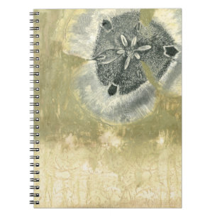 Flowerhead Abstract with Glazed Texture Notebook