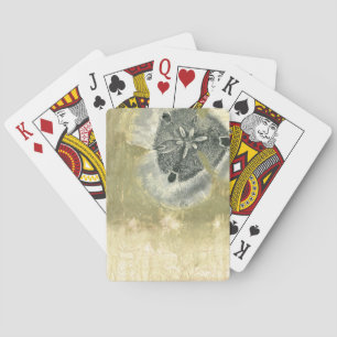 Flowerhead Abstract with Glazed Texture Playing Cards