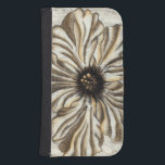 Flowerhead Fresco on Tan Background Samsung S4 Wallet Case<br><div class="desc">A large flowerhead makes up the majority of this fresco. Resting on a tan background the piece has a very rustic feel. This would make a lovely addition to any home!</div>