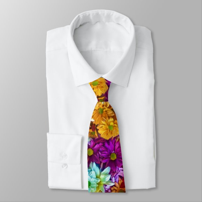 Flowering Autumn Neck Tie (Tied)
