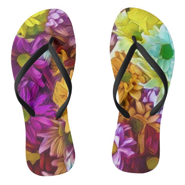 Flowering Autumn Thongs (Footbed)
