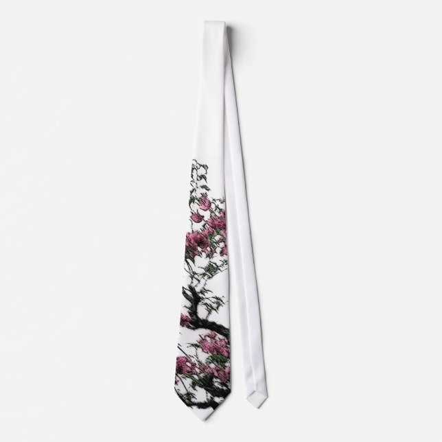 "Flowering Bonsai" Wedding Tie/Sash Tie (Front)