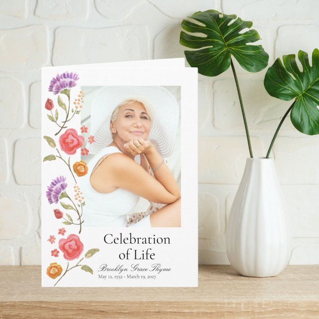 Flowering Border Photo Memorial Program (Creator Uploaded)