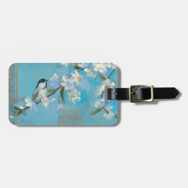 Flowering Branches Luggage Tag (Front Horizontal)
