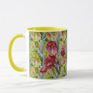 FLOWERING CACTUS ,RED PINK YELLOW FLOWERS  Floral Mug