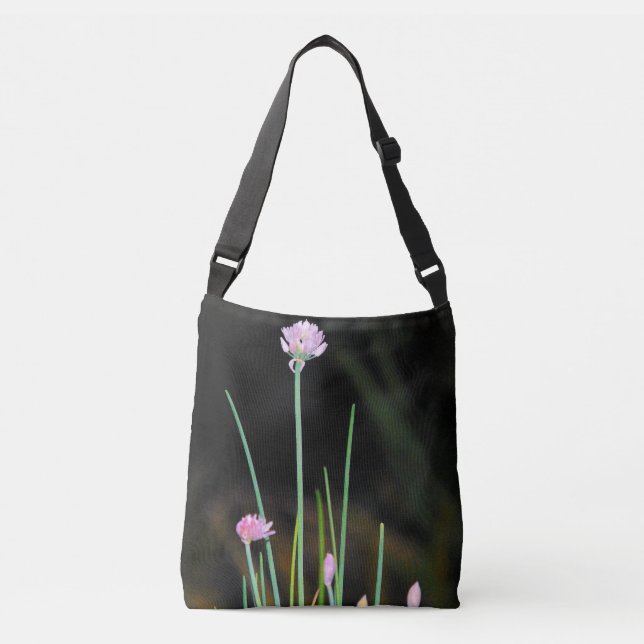 Flowering Chives Crossbody Bag (Front)
