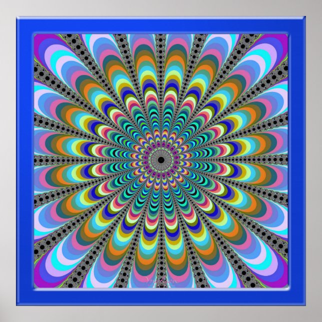 Flowering Colour Blossoms Poster (Front)