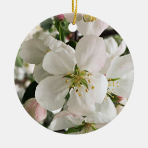 Flowering Crabapple Ceramic Ornament