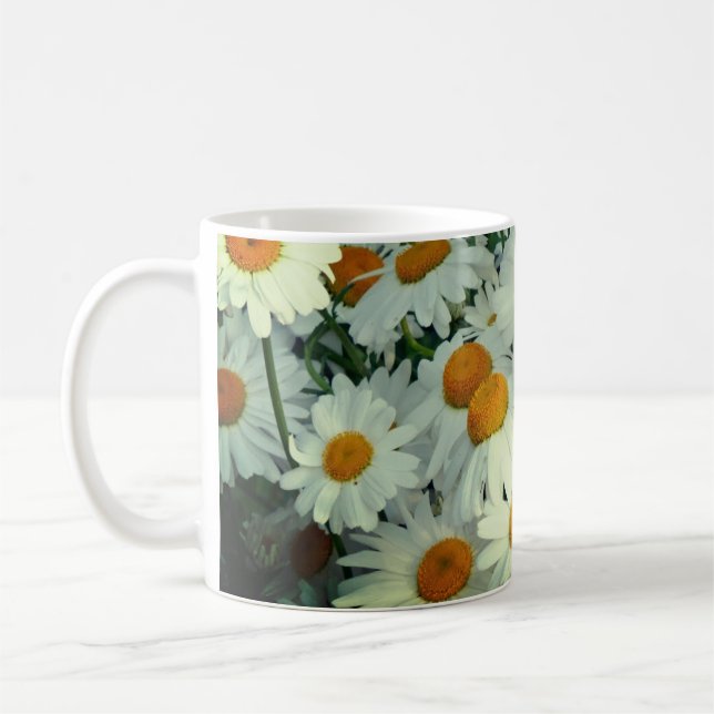 flowering daisy coffee mug (Left)