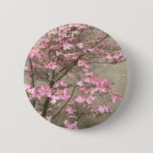 Flowering Dogwood 6 Cm Round Badge