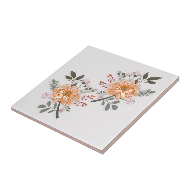 flowering duet ceramic tile (Side)