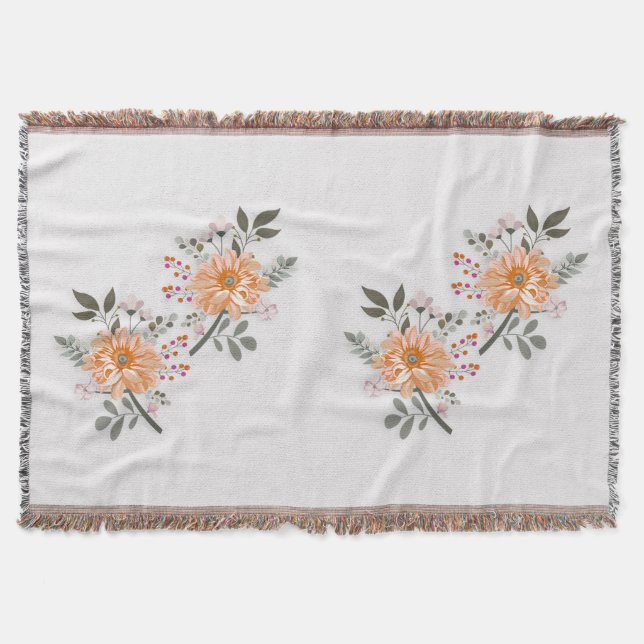 flowering duet throw blanket (Front)