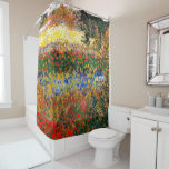 Flowering Garden by Van Gogh Shower Curtain<br><div class="desc">Flowering Garden,  famous painting by Vincent van Gogh</div>