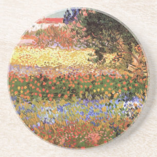 Flowering Garden by Vincent van Gogh Coaster