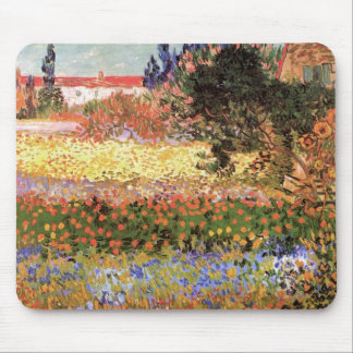 Flowering Garden by Vincent van Gogh Mouse Pad