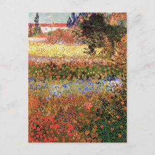 Flowering Garden by Vincent van Gogh Postcard