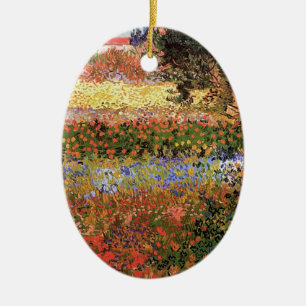 Flowering Garden, Vincent van Gogh. Ceramic Tree Decoration