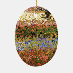 Flowering Garden,Vincent van Gogh. Ceramic Tree Decoration