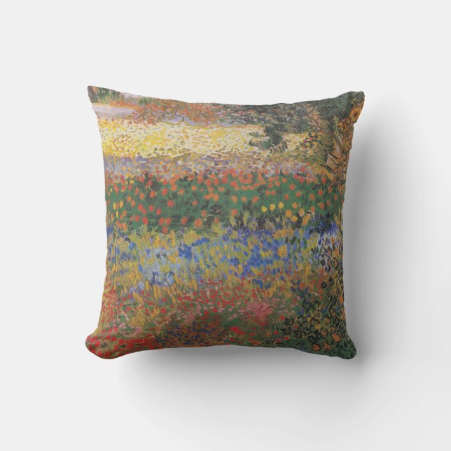 Flowering Garden - Vincent van Gogh Cushion (Front)