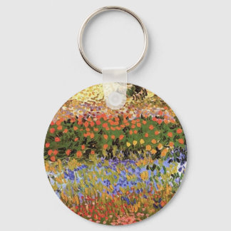 Flowering Garden,Vincent van Gogh. Key Ring