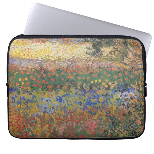 Flowering Garden - Vincent van Gogh Laptop Sleeve (Front)