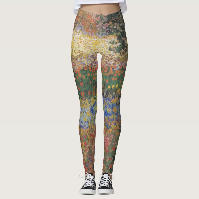Flowering Garden - Vincent van Gogh Leggings (Front)