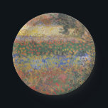 Flowering Garden - Vincent van Gogh Paper Plate<br><div class="desc">Flowering Garden - Vincent van Gogh</div>