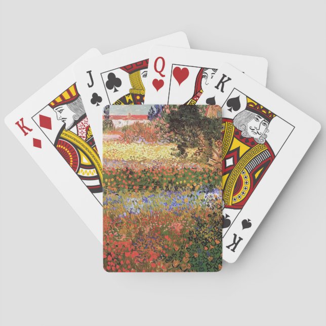 Flowering Garden,Vincent van Gogh. Playing Cards (Back)