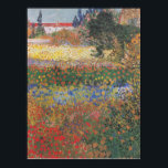 Flowering Garden - Vincent van Gogh Poster<br><div class="desc">Flowering Garden - Vincent van Gogh</div>