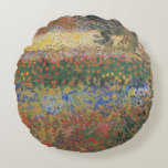 Flowering Garden - Vincent van Gogh Round Cushion<br><div class="desc">Flowering Garden - Vincent van Gogh</div>
