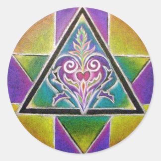 Flowering Heart Mandala Sticker
