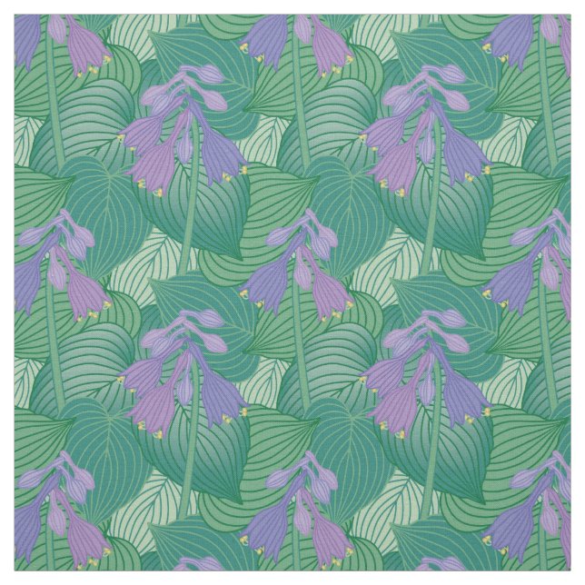 Flowering Hostas Fabric (Swatch)