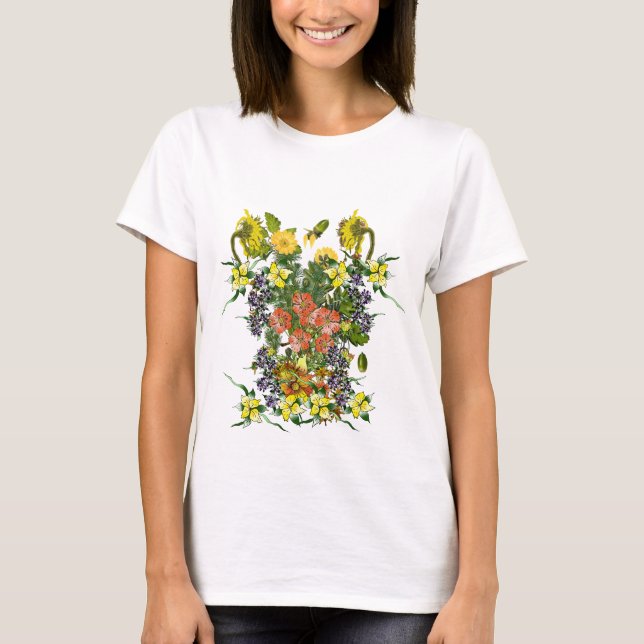 Flowering Illustrations T-Shirt (Front)