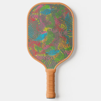 Flowering Mosaic  Pickleball Paddle