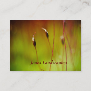 Flowering Moss Nature Business Cards
