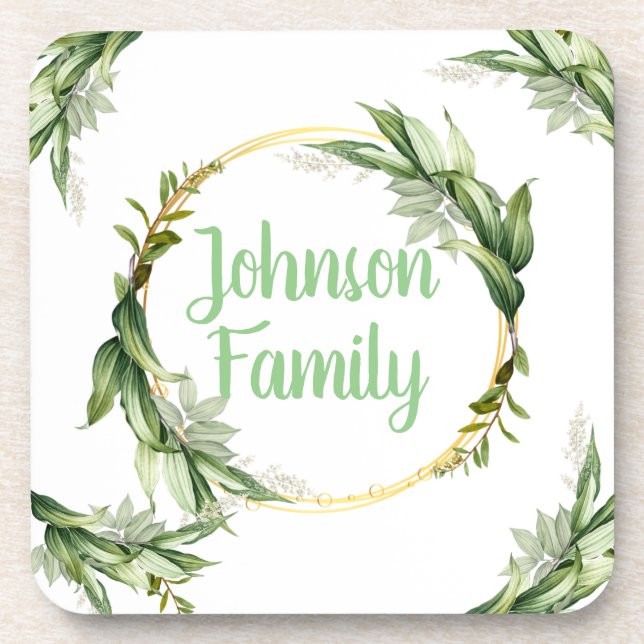 Flowering Olive Tree Branches  Coaster (Front)