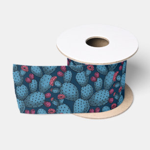 Flowering opuntia satin ribbon