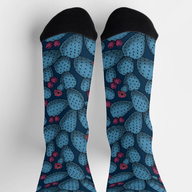Flowering opuntia socks (Top)