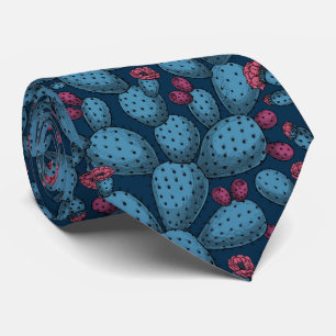 Flowering opuntia tie