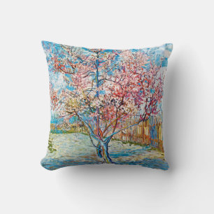 Flowering Peach Tree, Van Gogh Cushion
