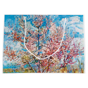 Flowering Peach Tree, Van Gogh Large Gift Bag