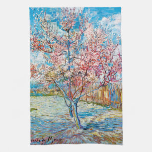 Flowering Peach Tree, Van Gogh Tea Towel