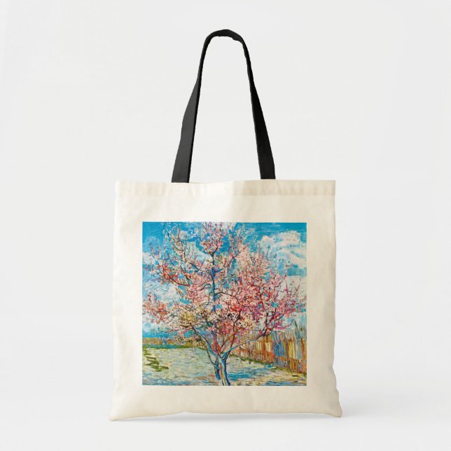 Flowering Peach Tree, Van Gogh Tote Bag (Front)