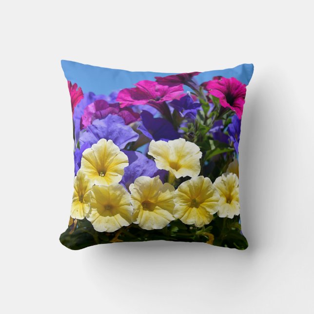 Flowering petunia surfinia postcard T-Shirt Cushion (Front)