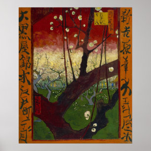Flowering Plum Orchard Poster