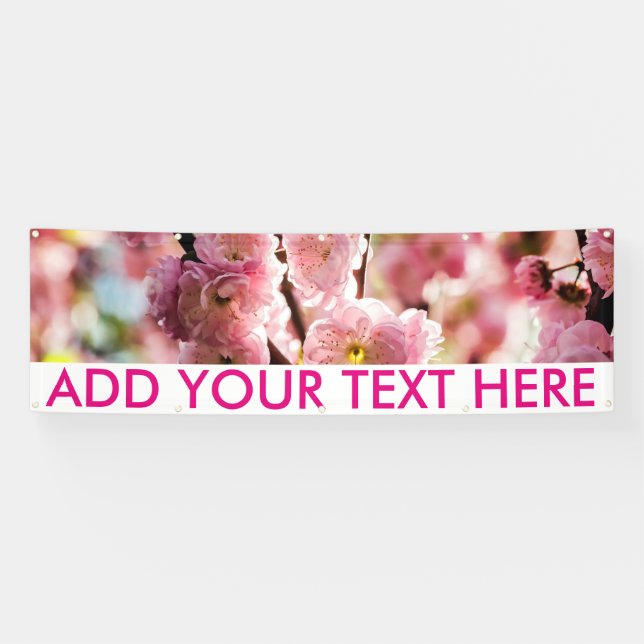 Flowering Plum - Pink Paradize Banner (Horizontal)