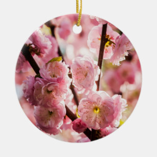 Flowering Plum - Pink Paradize Ceramic Ornament