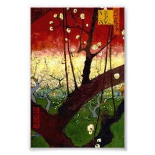 Flowering Plum Tree after Hiroshige by Van Gogh Photo Print